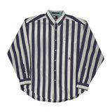 Tommy Hilfiger Striped Shirt - Large Blue Cotton