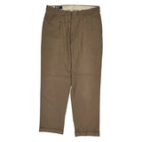 Polo By Ralph Lauren Trousers - 36W 28L Brown Cotton