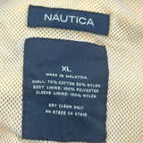 Vintage Nautica Windbreaker - XL Yellow Cotton Blend