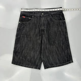Southpole Denim Shorts - 34W 11L Black Denim
