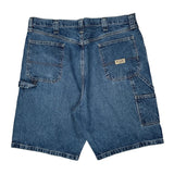 Wrangler Carpenter Shorts - 38W 9L Blue Cotton