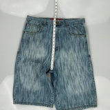 Roadblock Denim Shorts - 35W 15L Light Wash Cotton