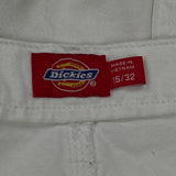Dickies Carpenter Trousers - 32W 27L White Cotton