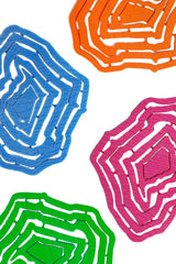 Love Hero 3D Printed Recycled Brooch in Orange