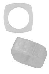 Love Hero 3D Printed Logo Ring in Crystal Clear