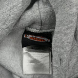 Southern Thunder Harley Davidson Graphic Hoodie - Large Gray Cotton