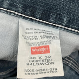 Wrangler Carpenter Jeans - 32W 32L Blue Cotton Blend