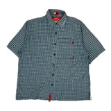 Ecko Unltd Checked Short Sleeve Shirt - Large Gray Cotton