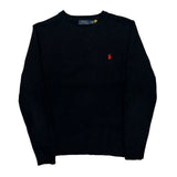 Polo By Ralph Lauren Sweater - Large Black Cotton