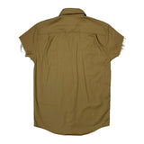 Carhartt Short Sleeve Shirt - Small Khaki Cotton