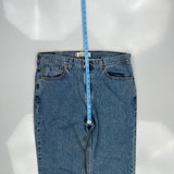 Levis 516 Slim Fit Jeans - 36W 30L Blue Cotton