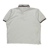Tommy Hilfiger Polo Shirt - Large White Cotton