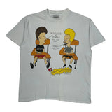 1993 Mtv Beavis And Butt-Head Stanley Desantis Cartoon T-Shirt - Large White Cotton