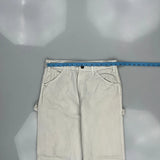 Dickies Carpenter Trousers - 30W 30L Beige Cotton