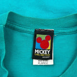 Florida Mickey Unlimited Graphic T-Shirt - XL Green Cotton