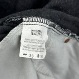 Levis Jeans - 33W 34L Black Cotton