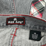 Red Ape Hip Hop Jeans - 36W 30L Red Cotton