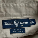 Blake Ralph Lauren Shirt - Large Beige Cotton