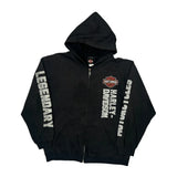 Legendary Harley Davidson Graphic Hoodie - XL Black Cotton