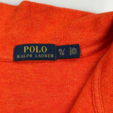 Polo By Ralph Lauren 1/4 Zip - XL Orange Cotton