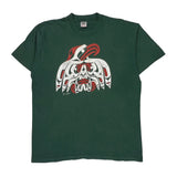 Native American Inspired Design Fruit Of The Loom Graphic T-Shirt - XL Green Cotton
