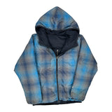 Age 10-12 The North Face Checked Puffer - Medium Blue Polyester