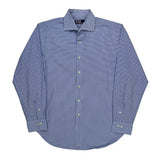 Polo By Ralph Lauren Checked Shirt - Large Blue Cotton