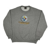 Pittsburgh Steelers Nfl Football Sweatshirt - XL Grey Cotton Blend