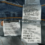 Levis Jeans - 34W 32L Blue Cotton