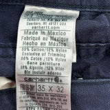 Carhartt Carpenter Pants - 33W 32L Navy Cotton Blend