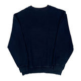 90S Blank D.A.C Athletic Club Striped Sweatshirt - Large Navy Cotton Blend