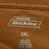 Dickies T-Shirt - 2XL Brown Cotton