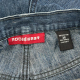 Rocawear Graphic Jeans - 36W 32L Blue Cotton