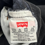 501 Levis Jeans - 32W 30L Black Cotton