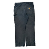 Carhartt Carpenter Trousers - 34W 30L Black Cotton