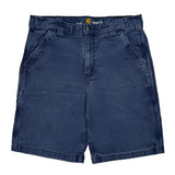 Carhartt Carpenter Shorts - 34W 10L Blue Cotton Blend