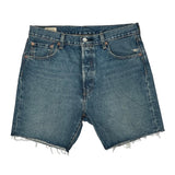 Levis Denim Shorts - 34W 9L Blue Denim