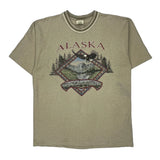 Prairie Mountain Single Stitch T-Shirt - XL Beige Cotton