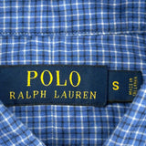 Polo By Ralph Lauren Checked Shirt - Small Blue Cotton