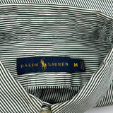 Ralph Lauren Striped Shirt - Medium Green Cotton