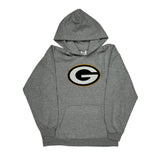 Green Bay Packers N.F.L. Team Apparel Hoodie - Large Gray Cotton Blend