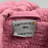 Age 12 Months Carhartt Jacket - 3XS Pink Cotton