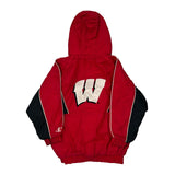 Age 5-6 Wisconsin Logo Athletics College Varsity Jacket - Small Black Polyester