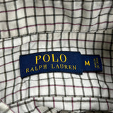 Polo By Ralph Lauren Checked Shirt - Medium White Cotton