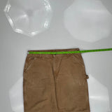 Carhartt Double Knee Carpenter Pants - 38W 32L Brown Cotton
