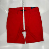 Polo By Ralph Lauren Chino Shorts - 34W 10L Red Elastane