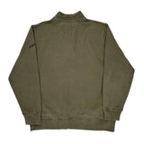 Nautica Collared Sweatshirt - XL Green Cotton