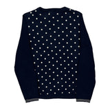 Tommy Hilfiger Polka Dot Jumper - Medium Navy Cotton