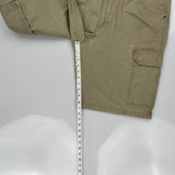 Wrangler Cargo Carpenter Shorts - 36W 10L Khaki Cotton