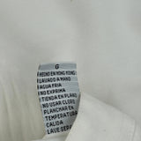 Next Collarless Shirt - Large White Viscose